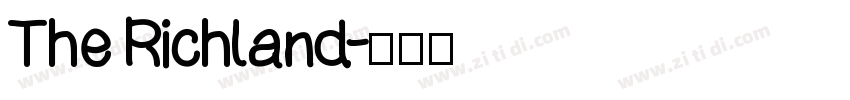 The Richland字体转换